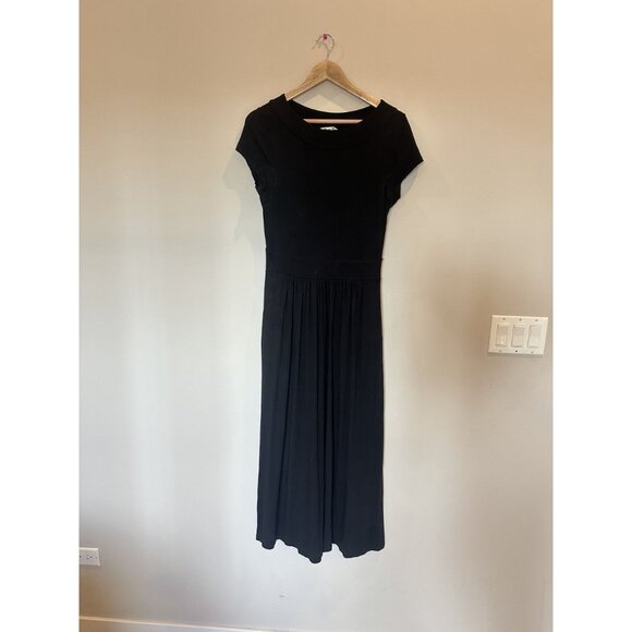 Boden Black Midi Dress Size 6L - Picture 4 of 7